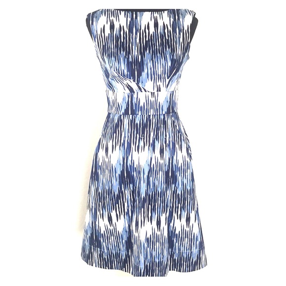 calvin klein blue and white dress